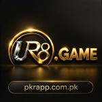 Ur8 app interface showing games, rewards, login screen, registration, daily bonuses, and mobile gaming dashboard