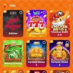 IC777 online gaming platform featuring games, rewards, missions, spins, and jackpot options.